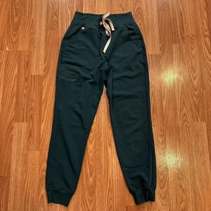 FIGS Technical Collection Zamora Jogger Scrub Pants Teal Pink Women's XSP EUC